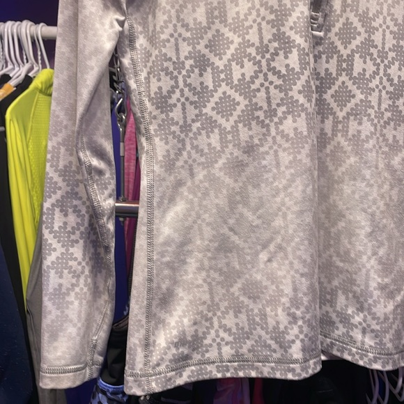 NIKE Pro Half zip pull over performance hoodie slicer grey size large like new - Picture 3 of 8